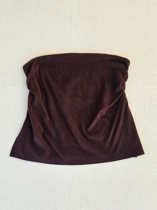 wild fable Tops - Wild Fable Chocolate Brown Strapless Tube Top Size L